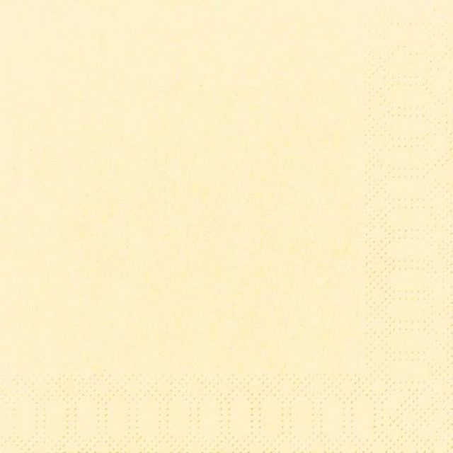 Duni servetten cream 3-laags 33x33