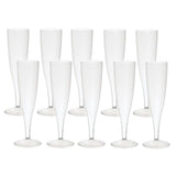 Duni crystallo champagneglazen 13.5 cl 10 stuks transparant