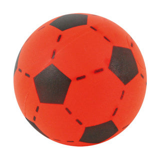T f creations t f creations softbal foam - voetbal print - rood - zacht - dia 20 cm - speelgoed ballen