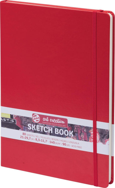 Talens art creation schetsboek rood 21 x 29.7 cm 140 g 80 vellen