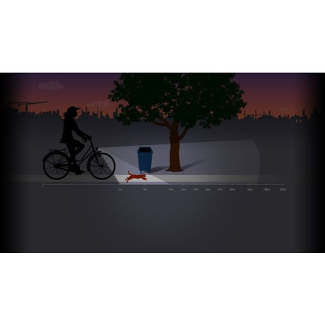 Spanninga koplamp kendo xe e-bike 6-36vdc zwart op blister