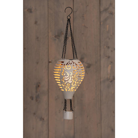 Anna's collection solar luchtballon vlameffect zand 10led 12,7x38cm 1xaaa 300mah