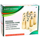Alert outdoor houten werpspel met handig opbergnet | 2 stuks