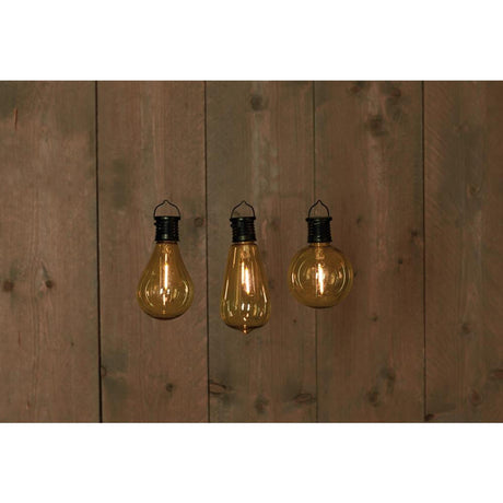 Anna's collection solar retro filament lamp zwart