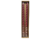 Decoris dinerkaars swirl ossenbloed glitter 2st