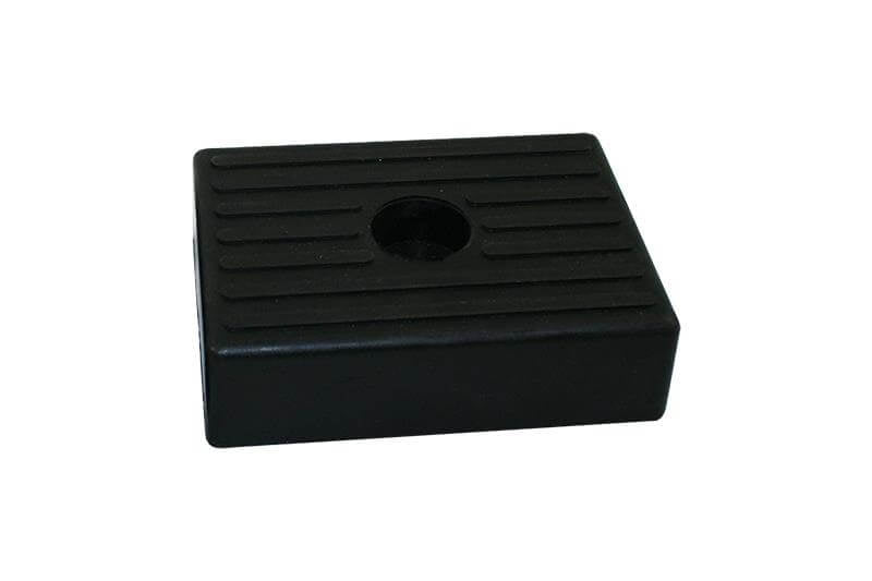 Rubber boottrailer kussen 130x100mm zwart