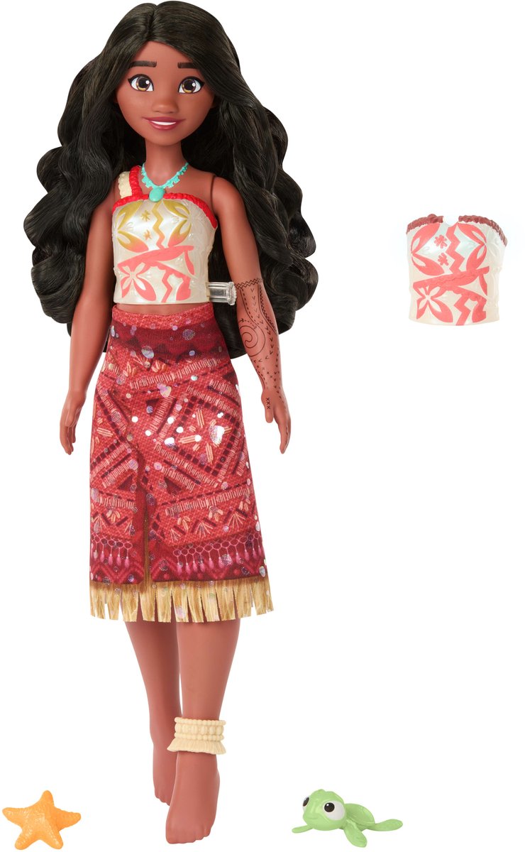 Mattel disney vaiana 2 zwemmende tautai vaiana - modepop