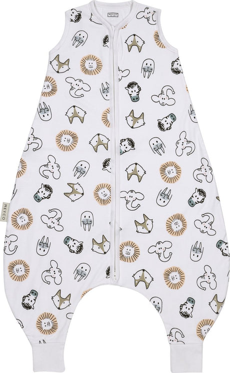 Meyco baby animal baby zomer slaapoverall jumper - multicolour - 92cm - 0.5 tog