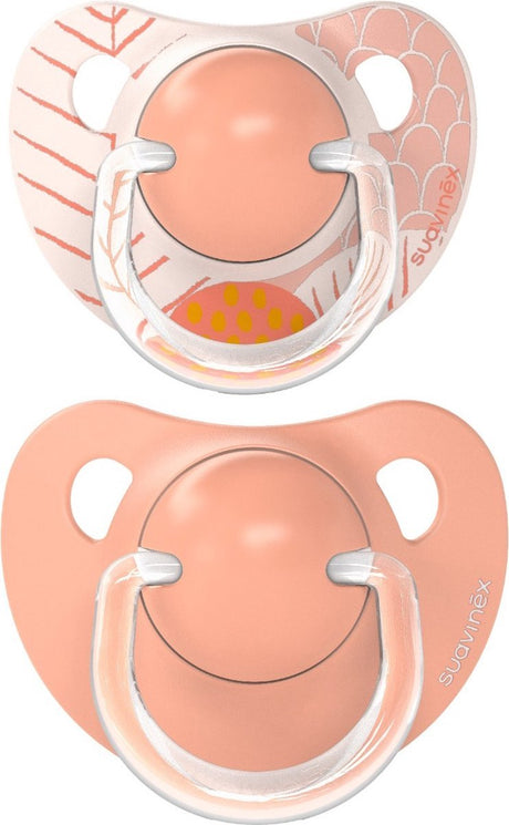 Suavinex dreams flat duo pink 6-18m 2 stuks silicone fopspenen sxsda2083317