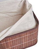 Homestyle pro bamboe opbergmanden 3 stuks bruin wit