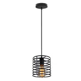 Homestyle pro homestyle mk014-b industriële hanglamp 16x19 cm zwart metaal