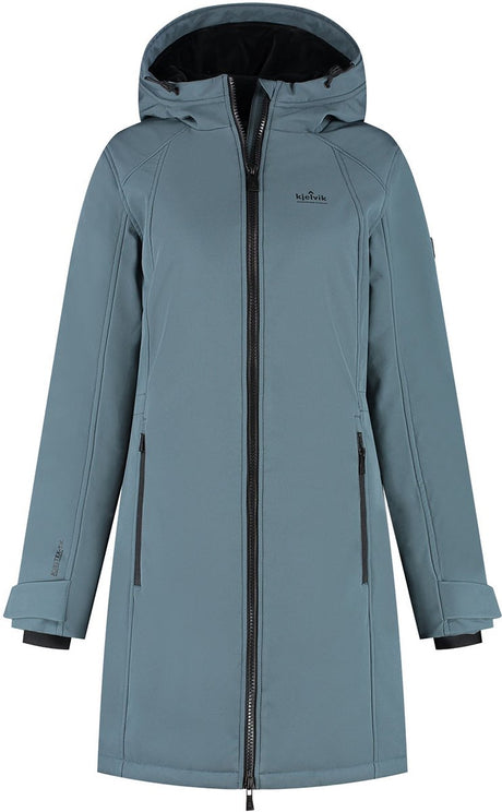 Kjelvik emy dames outdoorjas - blue