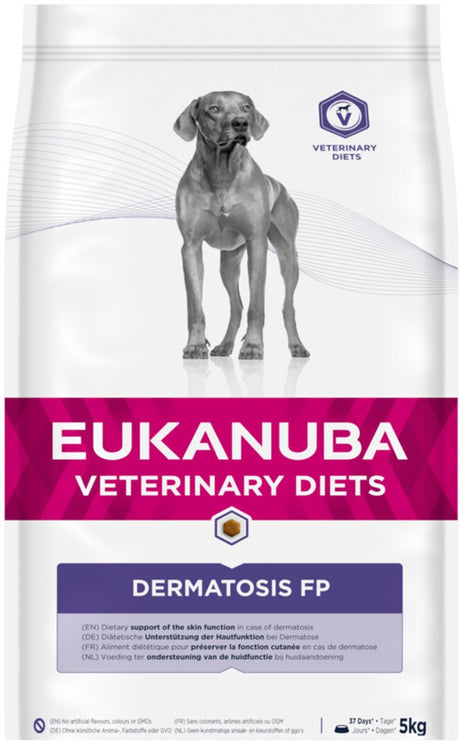 Eukanuba dermatosis serie - honden droogvoer - 5kg - rijk aan eiwitten - hypoallergeen