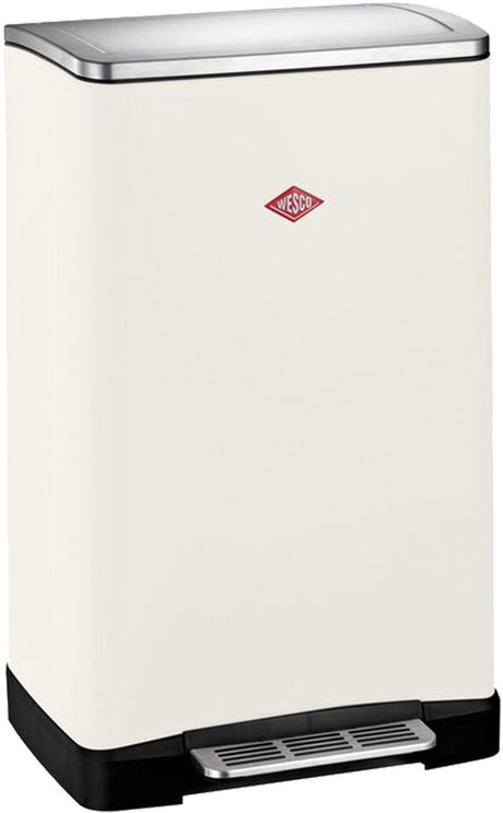 Wesco big double boy afvalscheider | 36 liter | duo pedaalemmer (2x18 liter) | metaal - mat zand | prullenbak