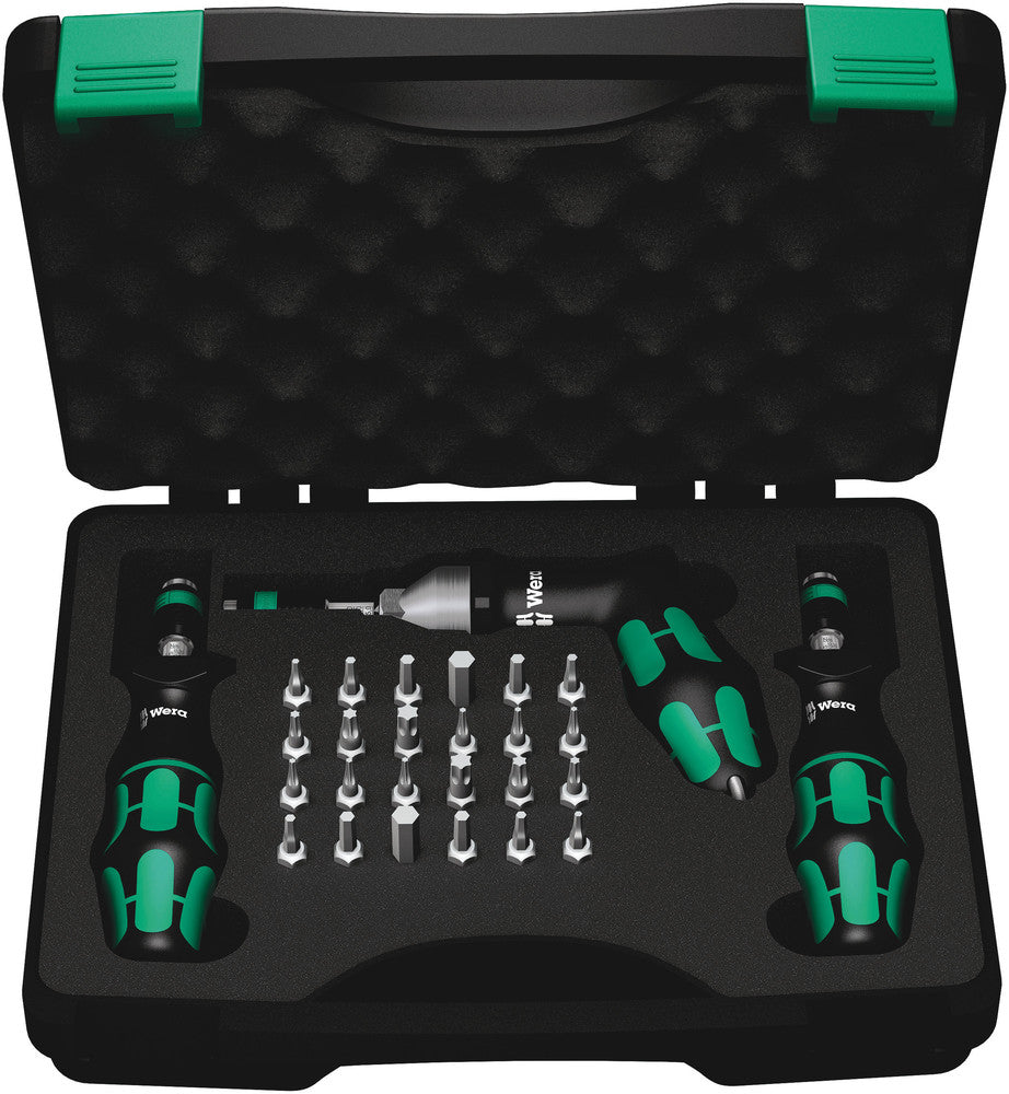 Wera 7445 46 47 kraftform momentschroevendraaier-set 2,5-55,0 in.lbs., 27 -delig - 1 stuk(s) - 05350451001