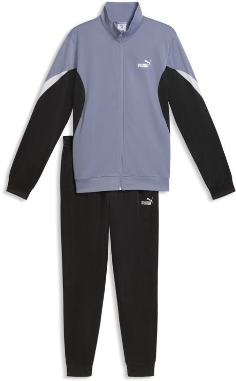 Puma ess block poly suit unisex trainingspak - gray sky