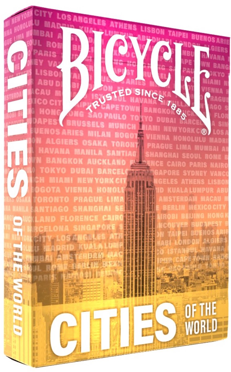 Bicycle cities of world - premium speelkaarten - poker - creatives collectie - collectible