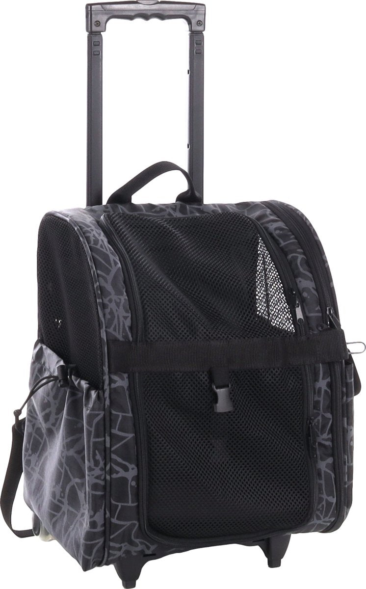 Flamingo smart city hondentrolley - zwart - 32 x 29 x 52 cm