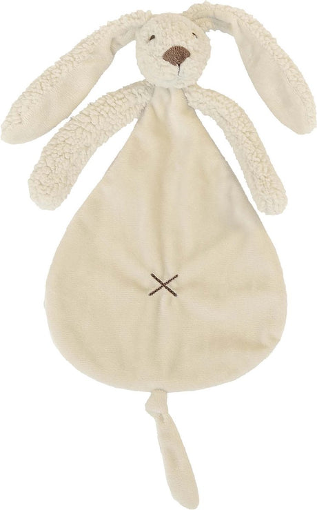 Happy horse recycled konijn richie knuffeldoekje - beige - baby cadeau