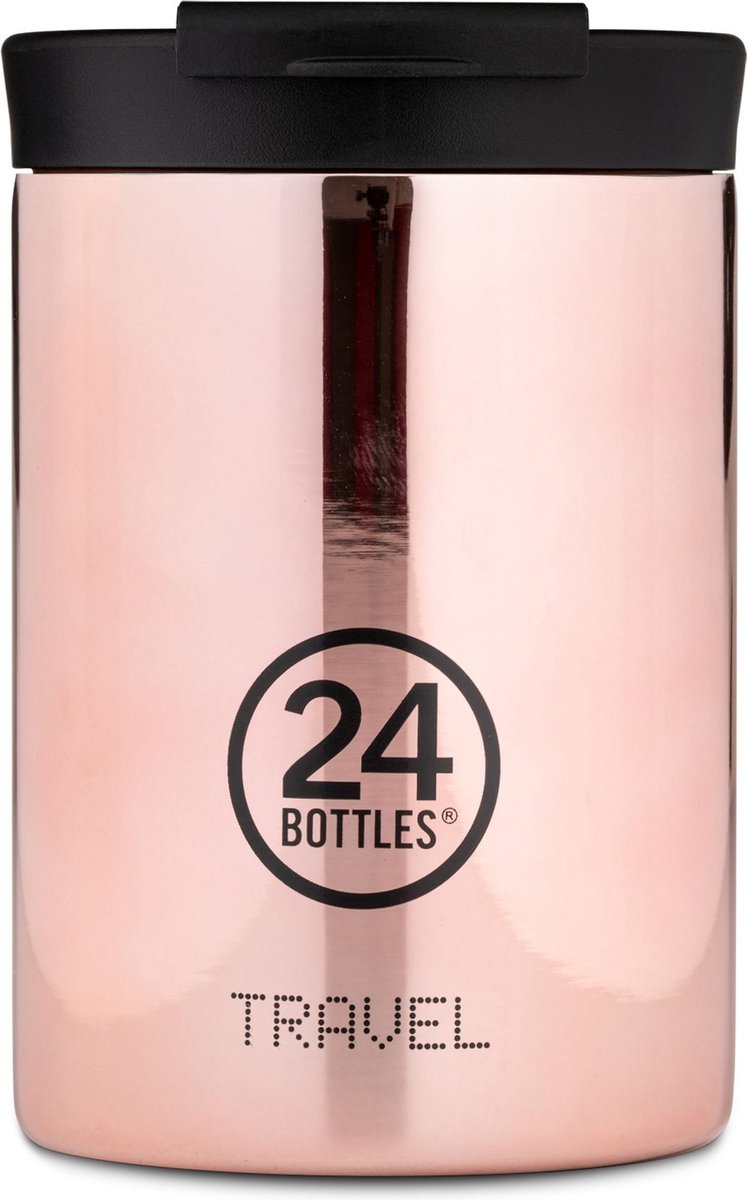 24bottles travel drinkfles 350 ml capaciteit - rose gold