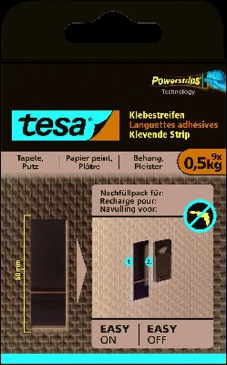 Tesa klevende strip voor behang en pleister