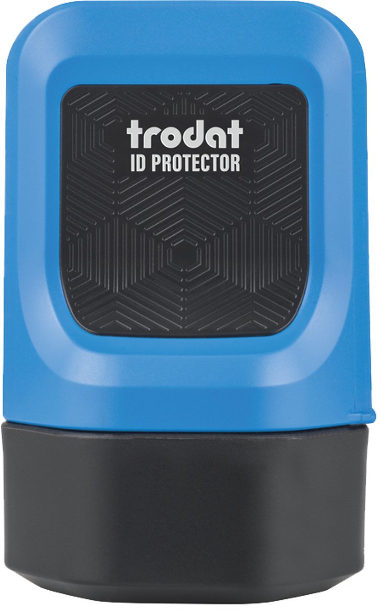 Trodat privacy afrolstempel id protector, blauw
