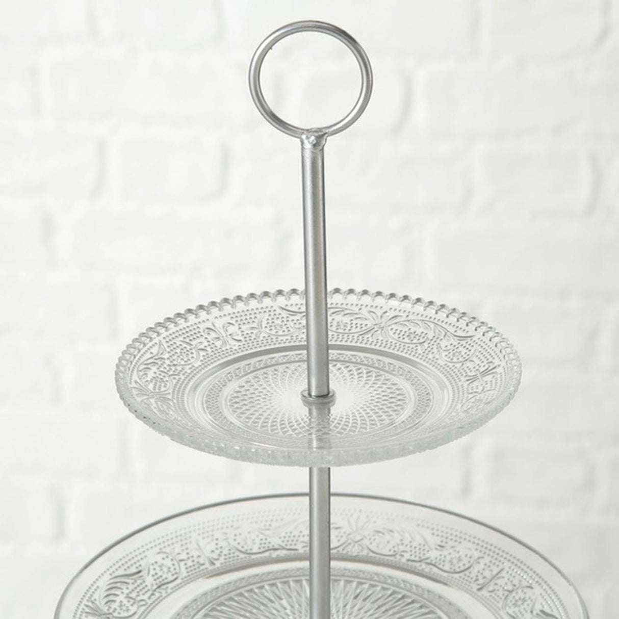 Boltze home etagere relief h35cm glas