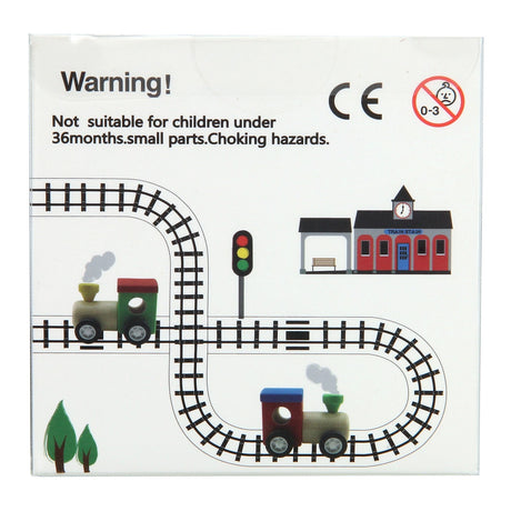 Houten trein met wegtape, 8mtr
