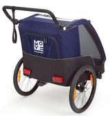 Polisport Kindertrailer met wandelkit grijs blauw