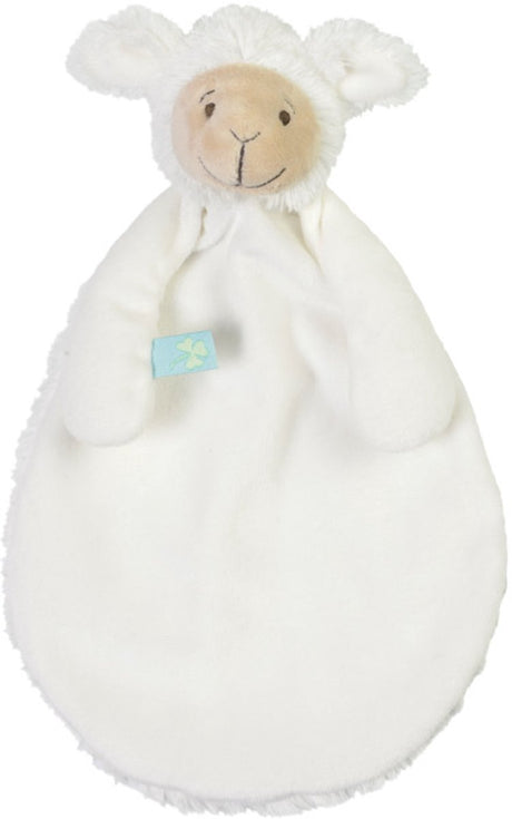 Happy horse lam lugano knuffeldoekje - wit - knuffel cadeau