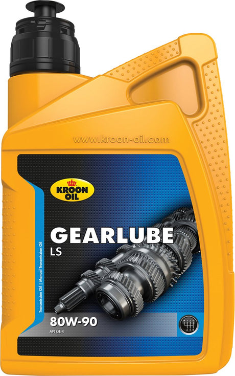 Kroon-oil gearlube ls - minerale smeerolie - api gl-5 limited slip - 1 liter - transparant