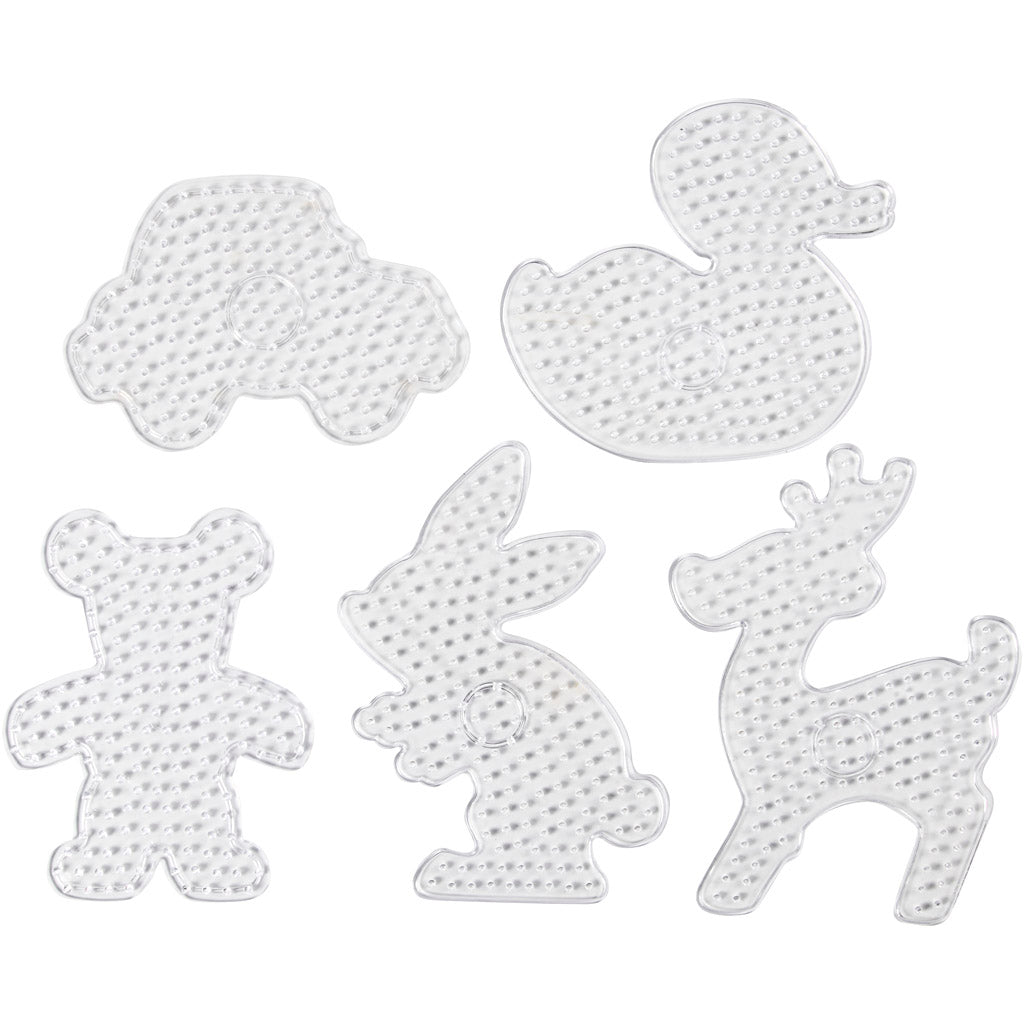 Creativ company https: www.cchobby.nl onderplaat-teddybeer-auto-rendier-eend-en-konijn-afm-16x19-5-19x24-cm-jumbo-helder-5-stuk-1-doos