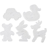 Creativ company https: www.cchobby.nl onderplaat-teddybeer-auto-rendier-eend-en-konijn-afm-16x19-5-19x24-cm-jumbo-helder-5-stuk-1-doos