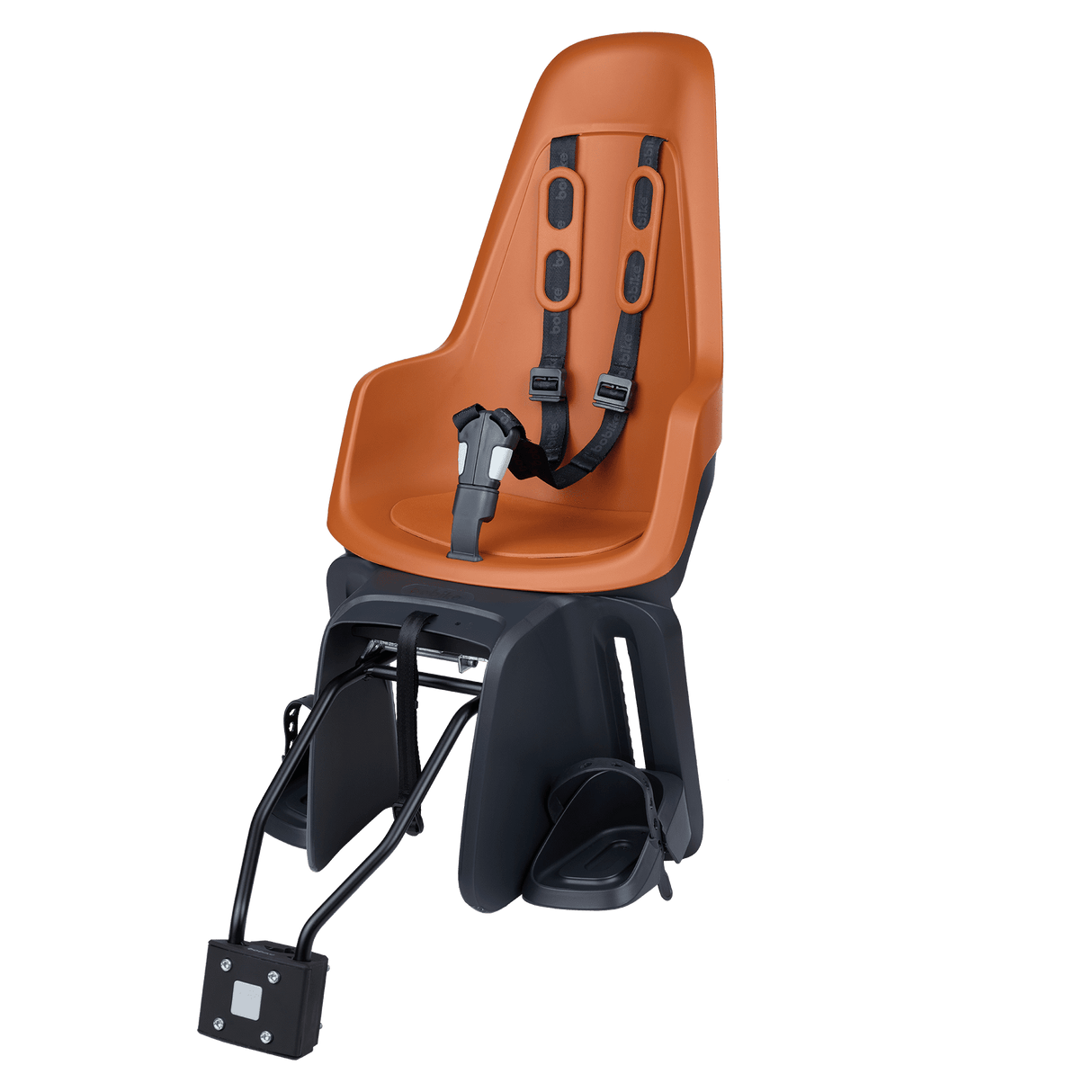 Bobike kinderzitje achter one maxi 1p eb-d met frame- en dragerbevestiging - chocolate brown