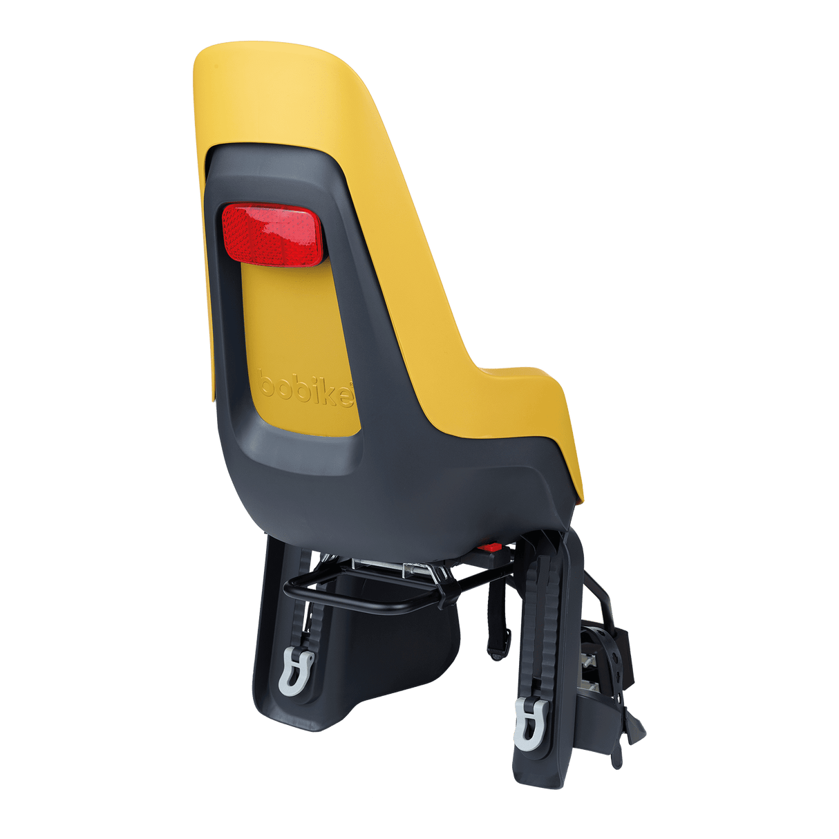 Bobike kinderzitje achter one maxi 1p eb-d met frame- en dragerbevestiging - mighty mustard