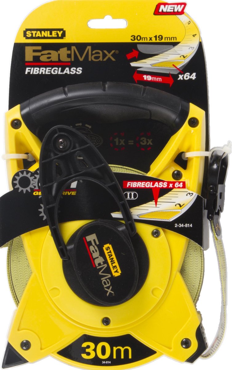 Stanley fatmax - landmeter 30m - 19mm open kast