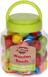 Basic houten kralenset, 72st.