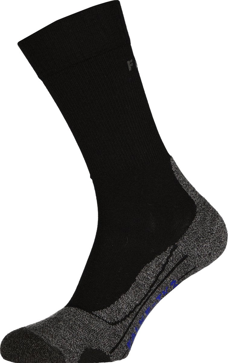 Falke tk2 cool anti-blaar dik lyocell functioneel materiaal wandelsokken heren zwart - maat 39-41