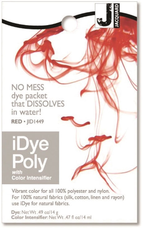 Jacquard idye poly 14 gr rood