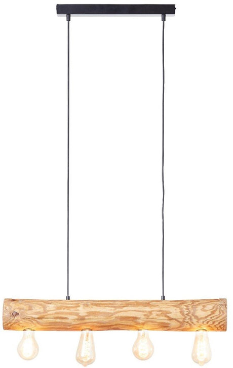 Brilliant trabo - hanglamp - breedte 70 cm - e27 max 4x25w - hout
