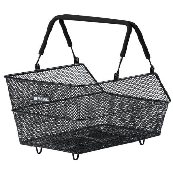 Basil fietsmand cento met mik bevestiging 14 liter 39 x 24 x 13 cm - zwart