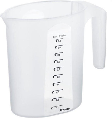 Rotho topline maatbeker 1l transparant