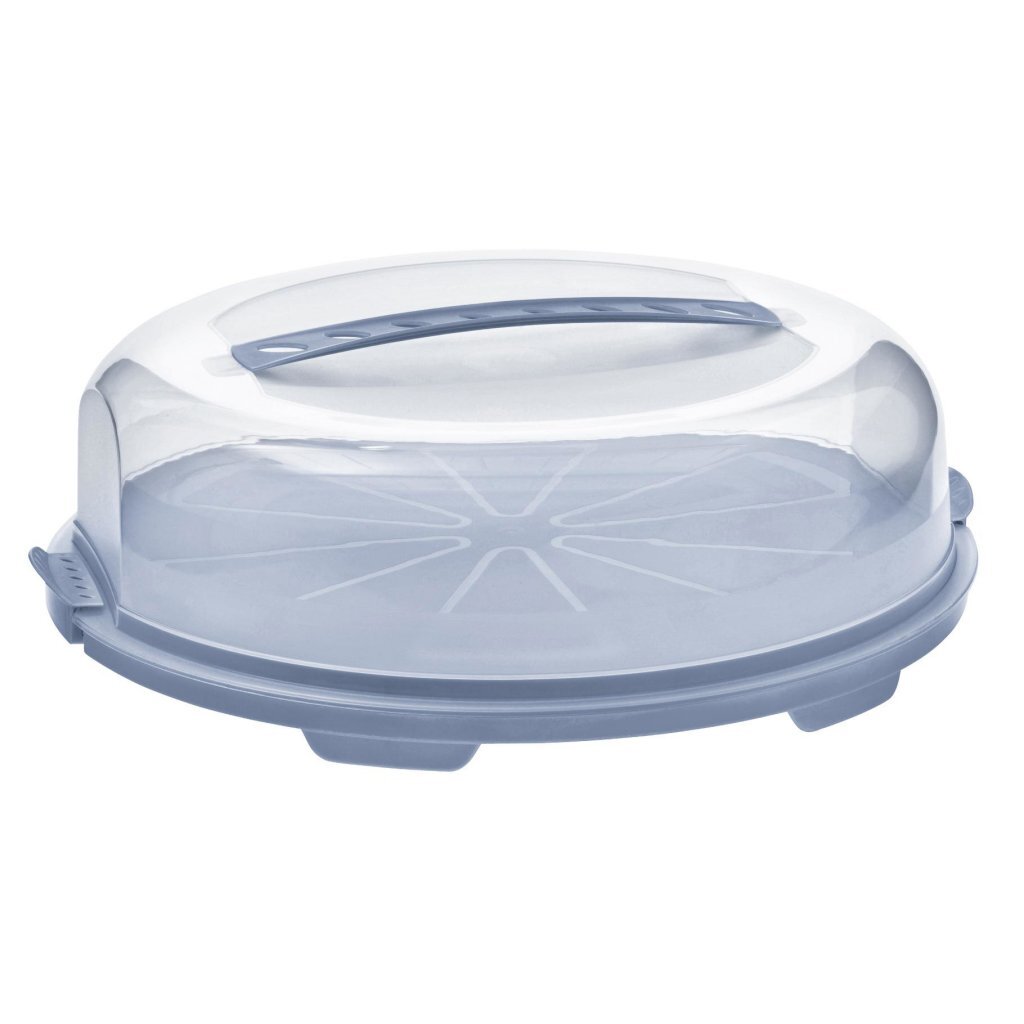 Rotho fresh taartdoos - bpa vrij - met afsluitbare clips - handig mee te nemen door handgreep