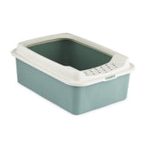 Rotho eco bonnie kattenbak met boveningang m groen zand