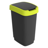 Rotho twist afvalbak 25l lime antraciet