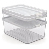 Rotho cauma set koelkastorganizer 1.3l + 2.6l + 4.65l transparant