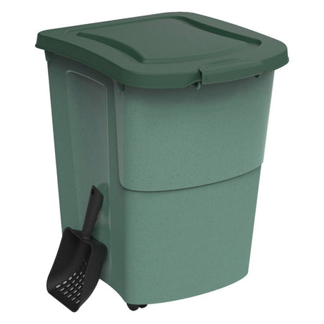 Rotho mypet food container + schep 38l groen