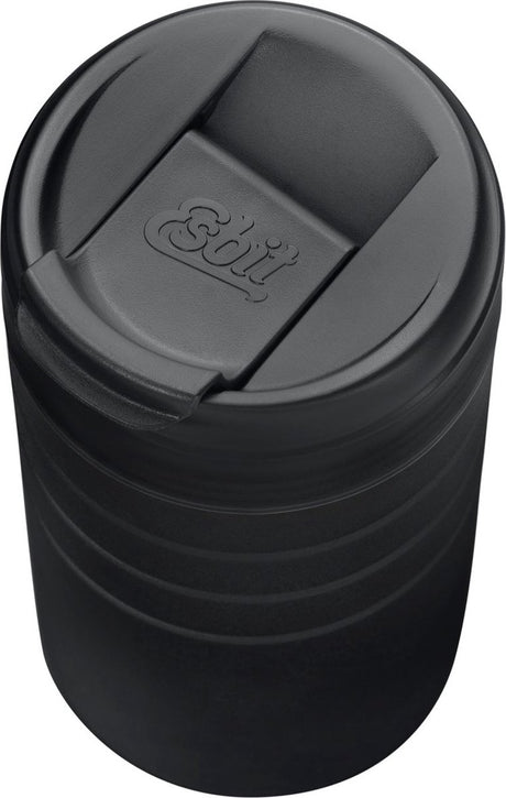Esbit majoris thermosbeker - 450ml - mat zwart - fliptop deksel - rvs