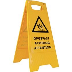 Waarschuwingsbord betra geel