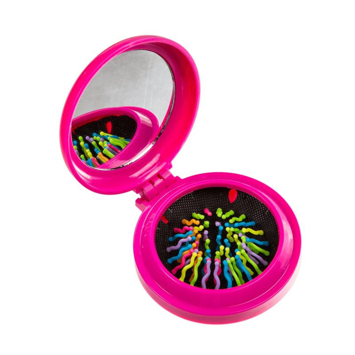 Ootb zakspiegeltje met haarborstel ø7cm